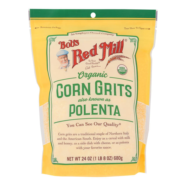 Bob's Red Mill Corn Grits Polenta, Gluten-Free, Non-GMO, Kosher, 24 Oz (Pack of 4) - Cozy Farm 