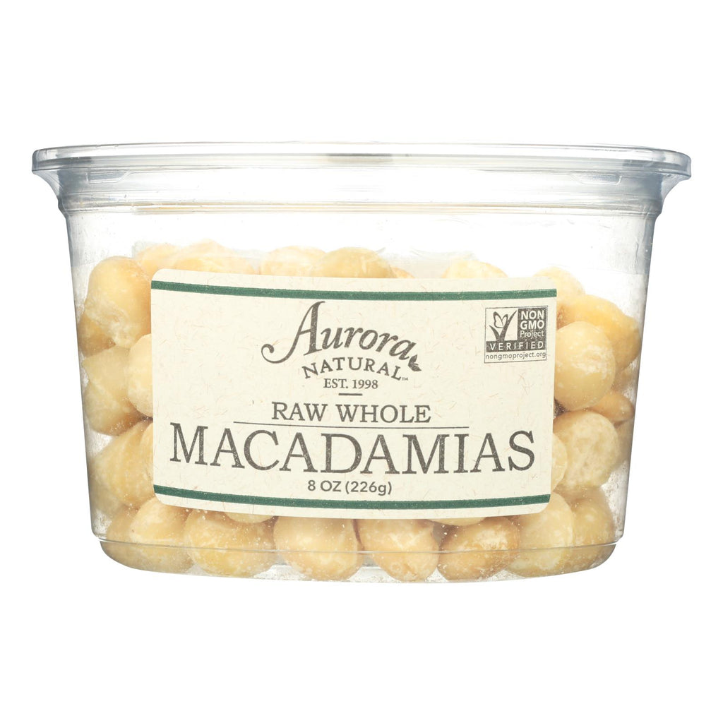 Aurora Natural Products Raw Whole Macadamias (Pack of 12) - 8 Oz. - Cozy Farm 