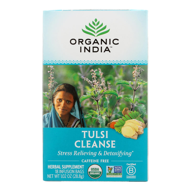 Organic India Organic Tulsi Wellness Tea - Cleanse, 18 Tea Bags - Cozy Farm 