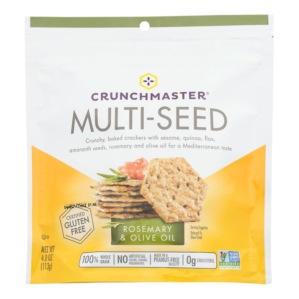 Crunchmaster Rosemary & Olive Oil Multiseed Crackers (12-Pack, 4 Oz. Each) - Cozy Farm 