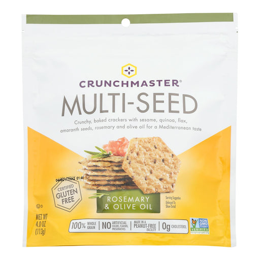 Crunchmaster Multiseed Cracker Rosemary and Olive Oil (Pack of 12 - 4 Oz.) - Cozy Farm 