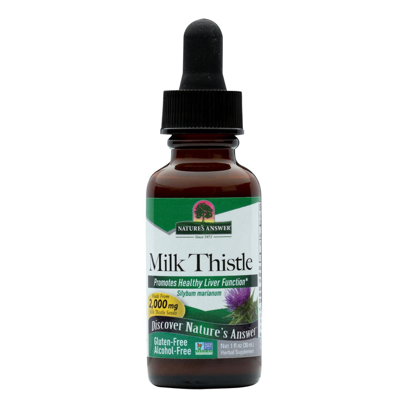 Nature's Answer Milk Thistle Seed Alcohol-Free - Cozy Farm 