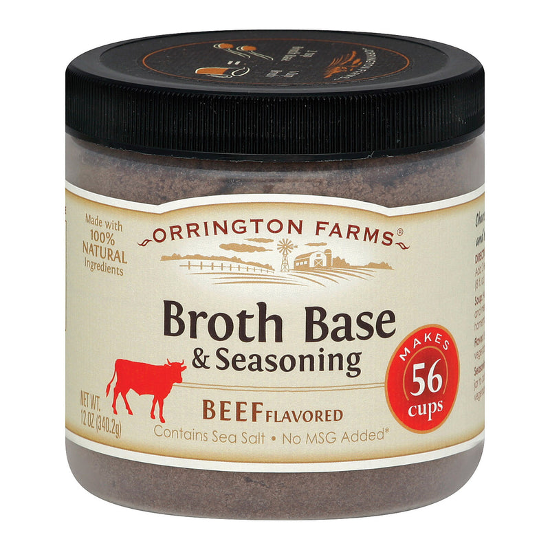 Orrington Farms Beef Broth Base and Seasoning, 12 Oz. - Pack of 6 - Cozy Farm 