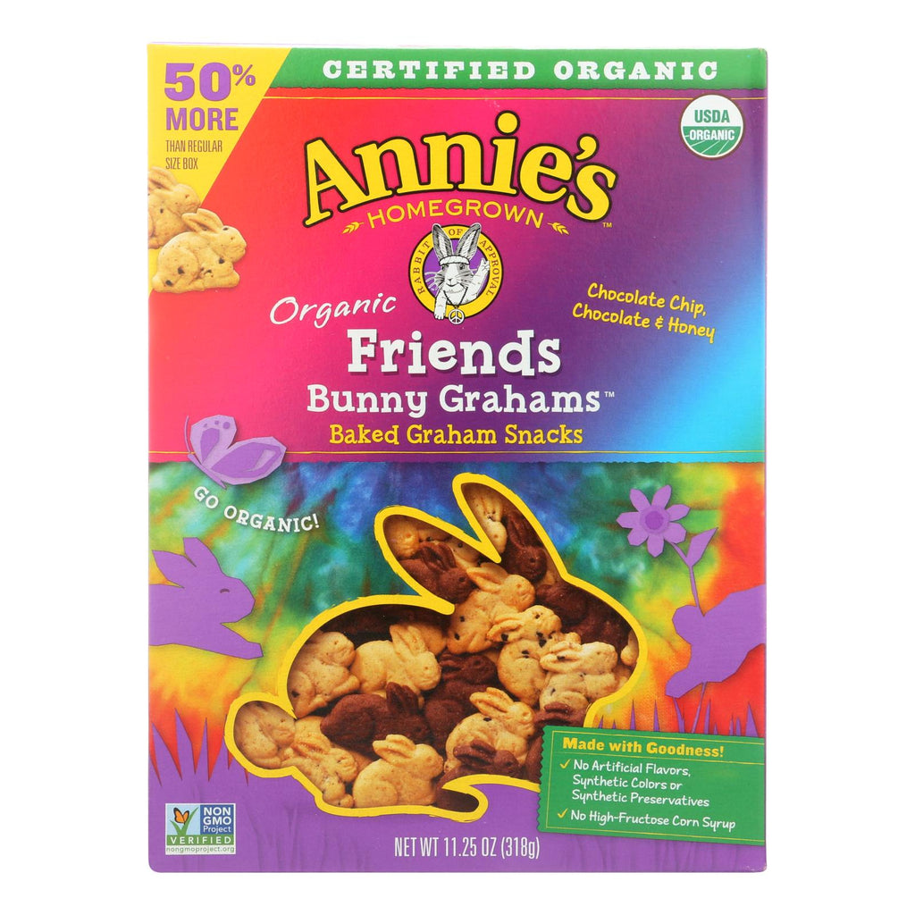Annie's Homegrown Organic Bunny Grahams Friends (Pack of 6 - 11.25 Oz.) - Cozy Farm 