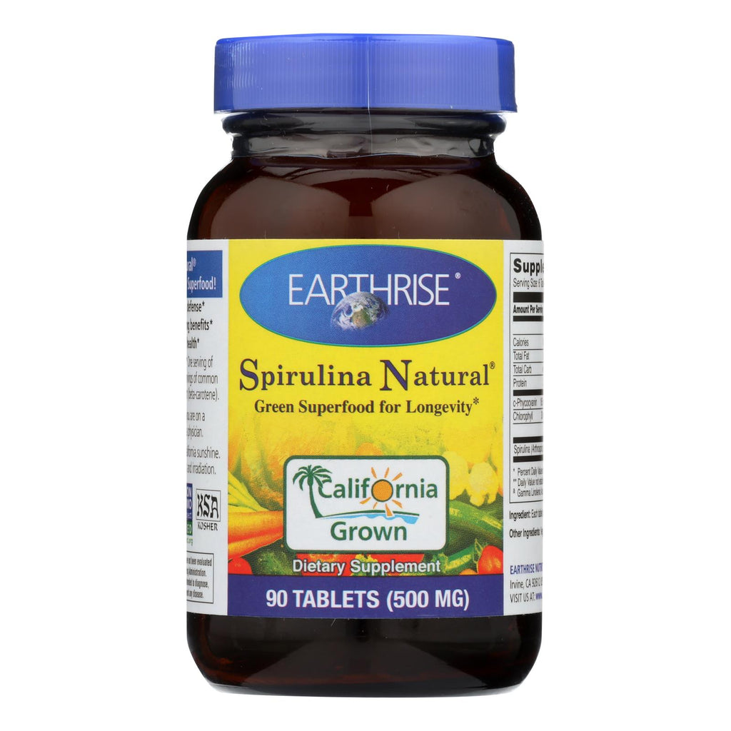 Earthrise Spirulina (Pack of 90 Tablets) - 500mg - Cozy Farm 