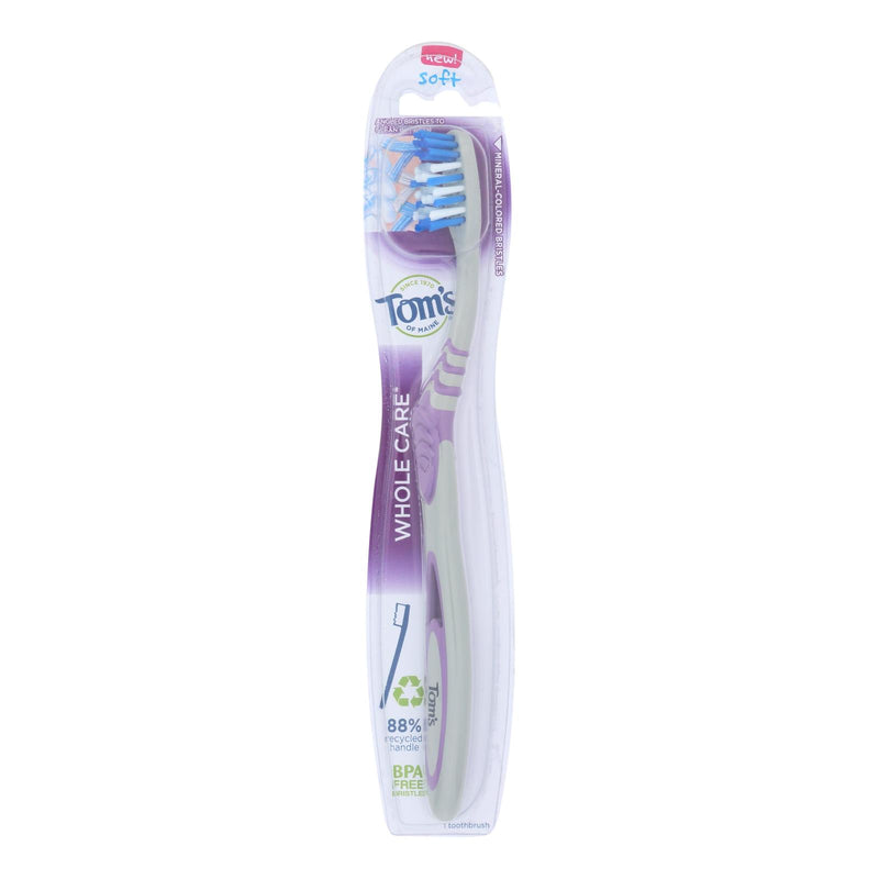 Tom's of Maine Soft Whole Toothbrush, Pack of 6 - Cozy Farm 