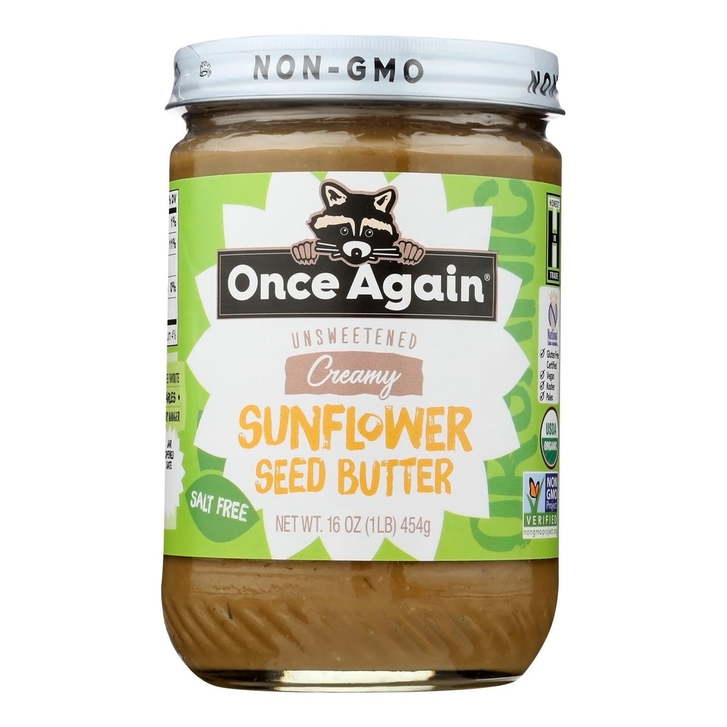 Once Again Sunflower Butter No Sugar (Pack of 6 - 16 Oz.) - Cozy Farm 