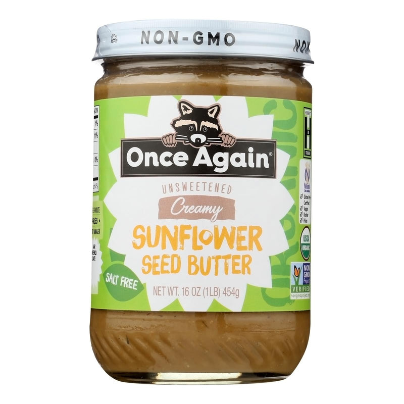 Once Again 6 Pack - No Sugar Sunflower Butter 16 Oz. - Cozy Farm 