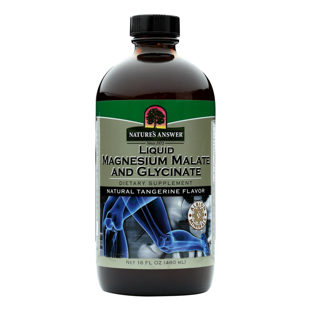 Nature's Answer Magnesium Malate and Glycinate Liquid (Pack of 16 Fl Oz) - Cozy Farm 
