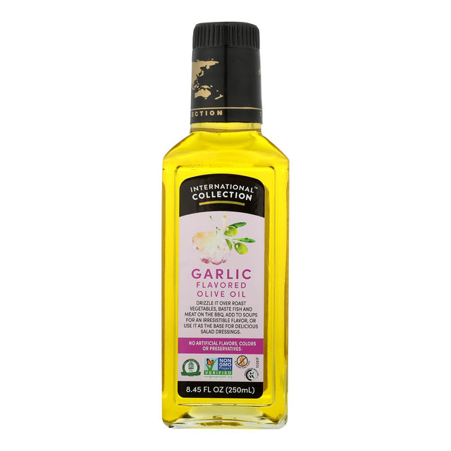 International Collection Olive Oil with Garlic (Pack of 6 - 8.45 Fl Oz.) - Cozy Farm 