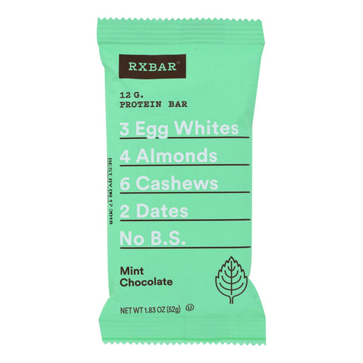 Rxbar - Protein Bar - Mint Chocolate - Case Of 12 - 1.83 Oz. - Cozy Farm 