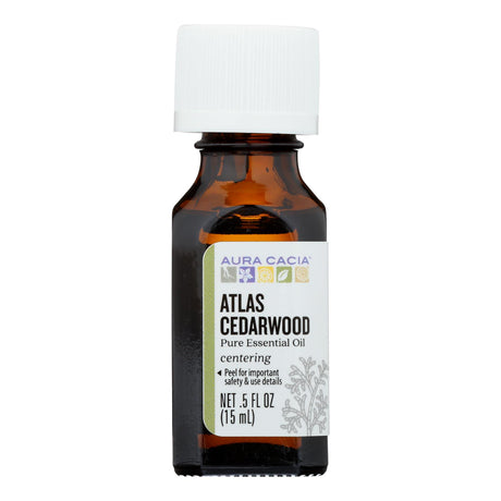 Aura Cacia Atlas Cedarwood Essential Oil, 0.5 Fl Oz - Cozy Farm 