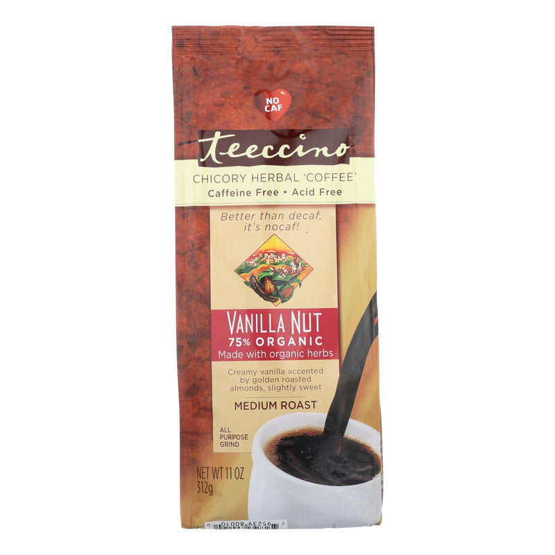 Teeccino Mediterranean Herbal Coffee - Vanilla Nut - 11 oz. Bag (Pack of 6) - Cozy Farm 