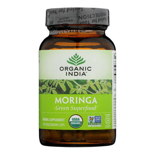 Organic India Moringa: 90 Vcaps for Enhanced Well-being - Cozy Farm 