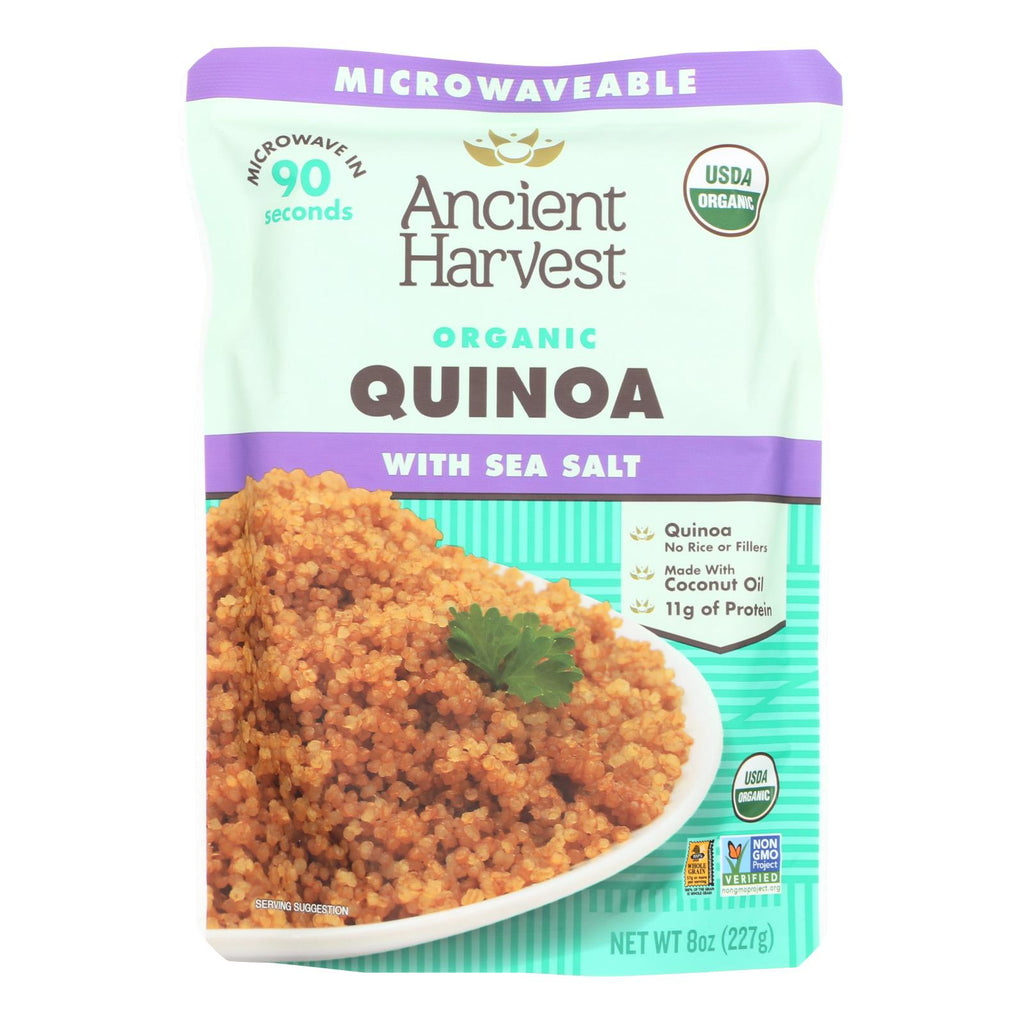 Ancient Harvest Organic Quinoa with Sea Salt (Pack of 12) 8 Oz - Cozy Farm 