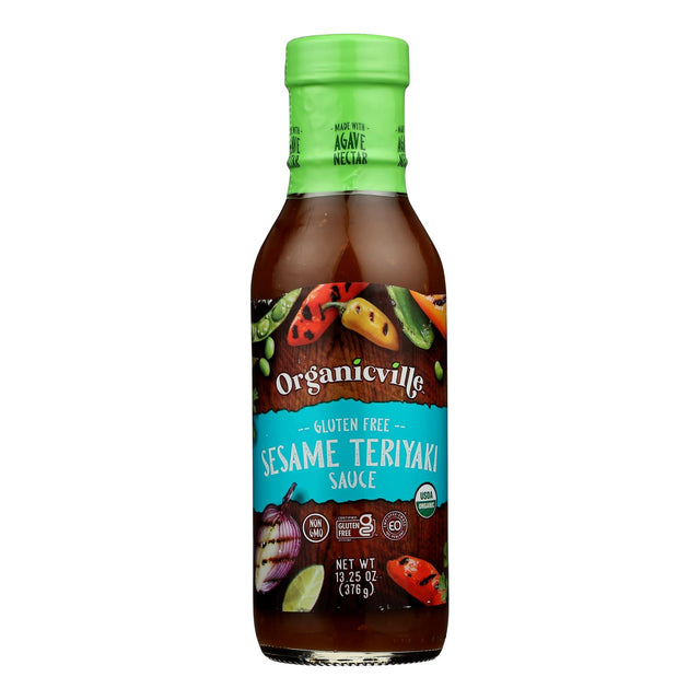 Organicville Teriyaki Sauce, Pack of 6 x 13.25 Oz., Gluten-Free - Cozy Farm 