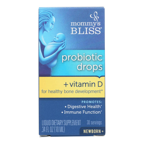 Mommy's Bliss Probiotic Drops with Vitamin D (0.34 Fl Oz) - Cozy Farm 