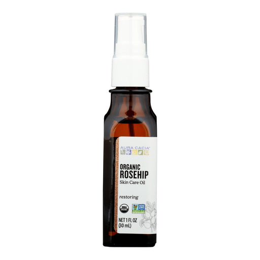 Aura Cacia Organic Rosehip Seed Oil for Radiant Skin - 1 Fl Oz - Cozy Farm 