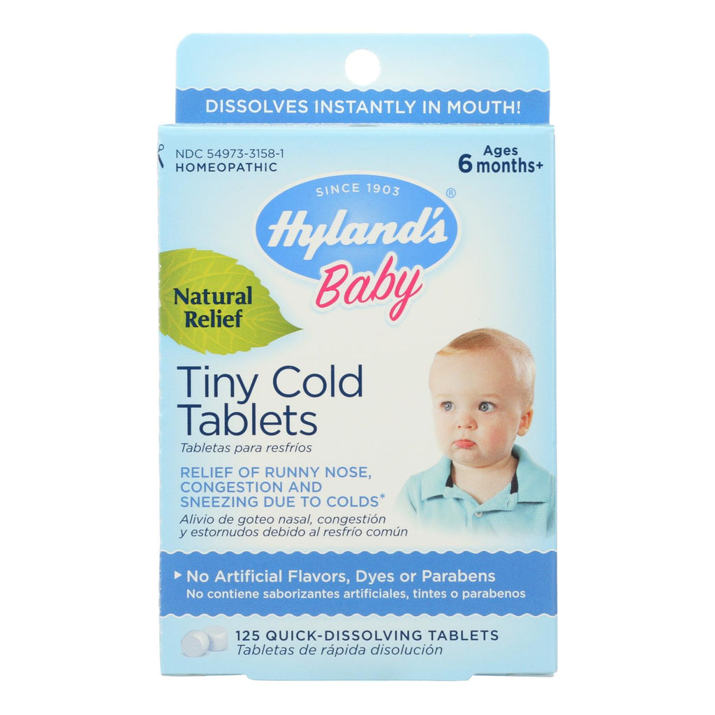 Hyland's Homeopathic Baby Tiny Cold Tablets (Pack of 125) - Cozy Farm 