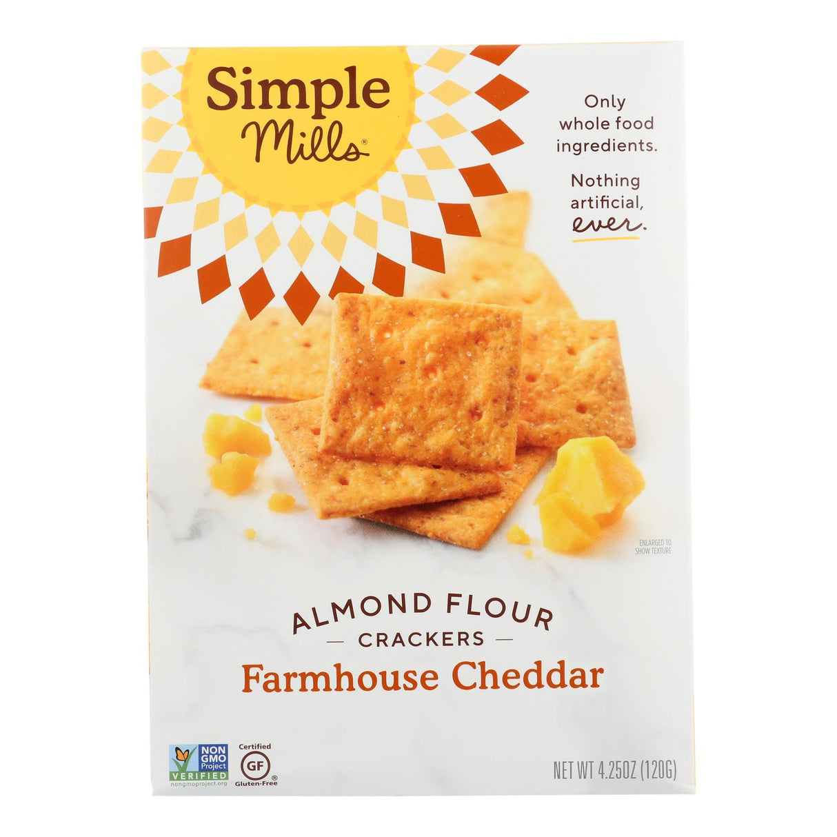 Simple Mills Farmhouse Cheddar Almond Flour Crackers (4.25 Oz. Pack of 6) - Cozy Farm 