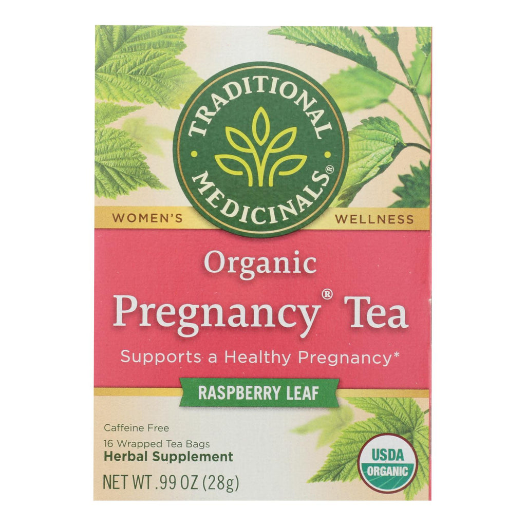 Traditional Medicinals Organic Pregnancy Herbal Tea - 16 Tea Bags (Pack of 6) - Cozy Farm 