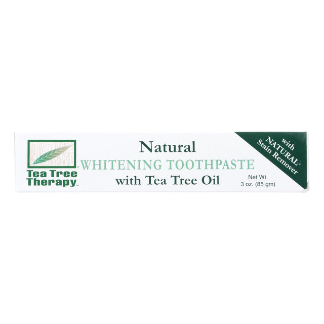 Tea Tree Therapy Natural Brightening Toothpaste - 3 Oz. - Cozy Farm 