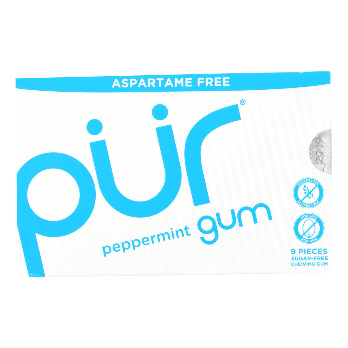 Pur Gum - 12 Pack - Peppermint - 12.6g - Aspartame Free - Cozy Farm 