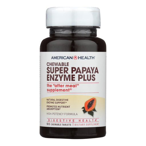American Health Super Papaya Enzyme Plus Chewable Tablets for Digestion Support (90 Ct) - Cozy Farm 