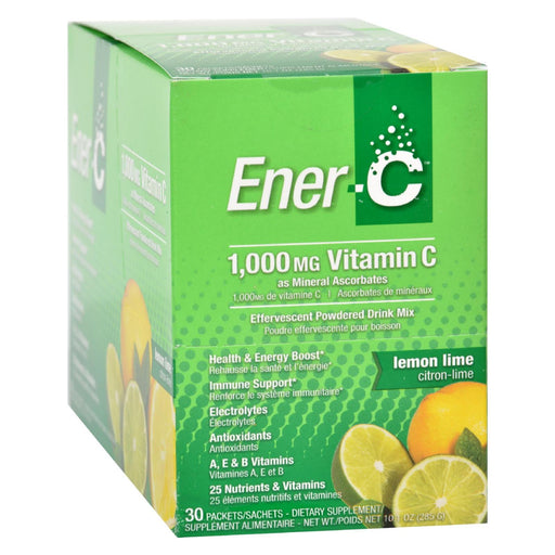 Ener-C Vitamin Drink Mix (Pack of 30) - Lemon Lime Flavor - 1000mg - Cozy Farm 
