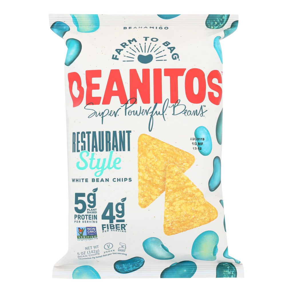 Beanitos White Bean Chips Restaurant Style (Pack of 6) - 5 Oz. - Cozy Farm 