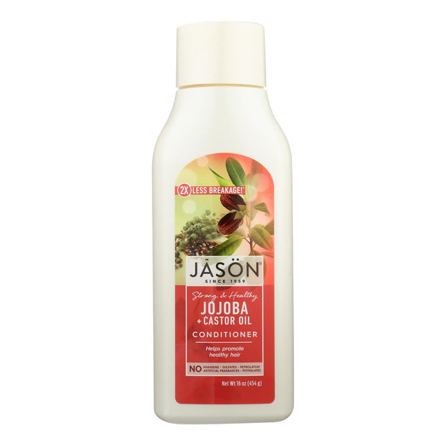 Jason Pure Naturals Long & Strong Jojoba Conditioner 16 Fl Oz - Cozy Farm 