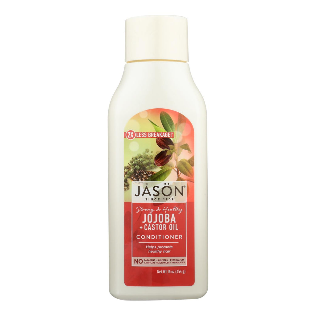 Jason Pure Natural Long and Strong Jojoba Conditioner (Pack of 16 Fl Oz) - Cozy Farm 