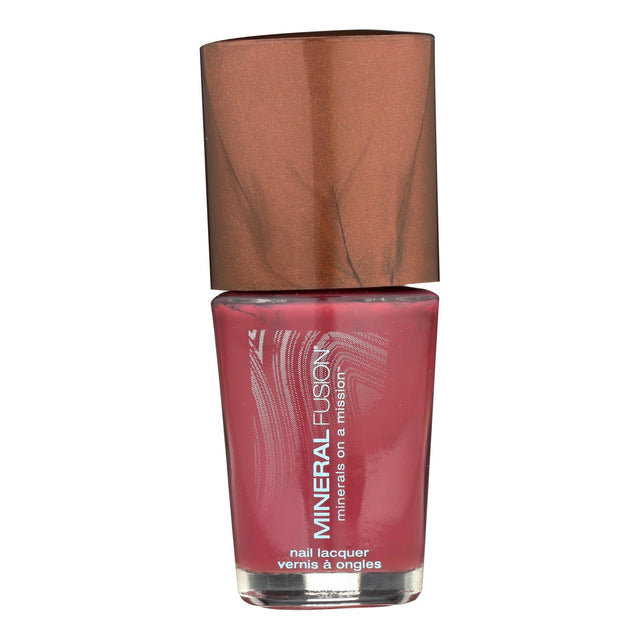 Mineral Fusion Rose Quartz Nail Polish, Long-Lasting Vegan Nail Color, 0.33 Oz - Cozy Farm 