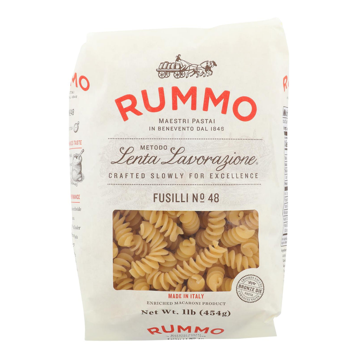 Rummo Fusilli Organic Durum Wheat Pasta Variety Pack (Pack of 12 - 16 Oz.) - Cozy Farm 