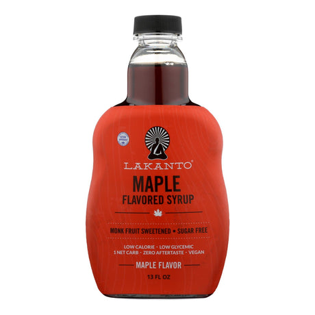 Lakanto Monk Fruit Sweetened Maple Flavored Syrup (Pack of 8 - 13 Fl. Oz.) - Sugar-Free, Calorie-Free Sweetener - Cozy Farm 