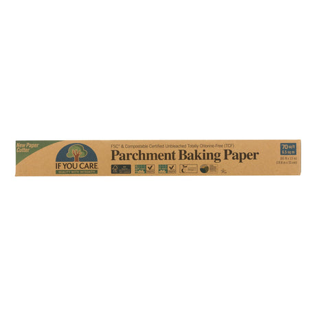 If You Care Unbleached Parchment Paper Rolls for Healthy Baking - 70 Sq Ft (Pack of 12) - Cozy Farm 