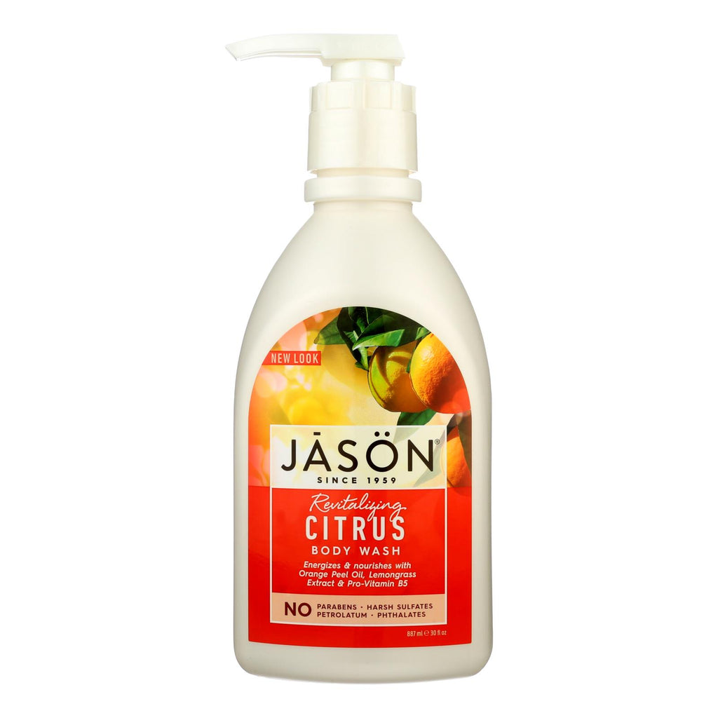 Jason Satin Shower Body Wash (Pack of 30 Fl Oz) Citrus - Cozy Farm 