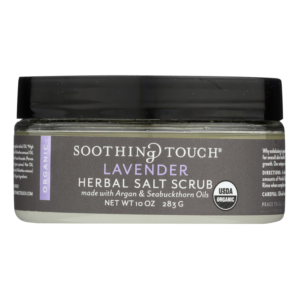Organic Lavender Salt Herbal Scrub (Pack of 10 Oz.) - Cozy Farm 