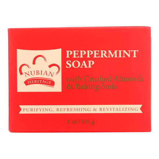 Nubian Heritage Refreshing and Invigorating Peppermint Bar Soap (5 Oz.) - Cozy Farm 