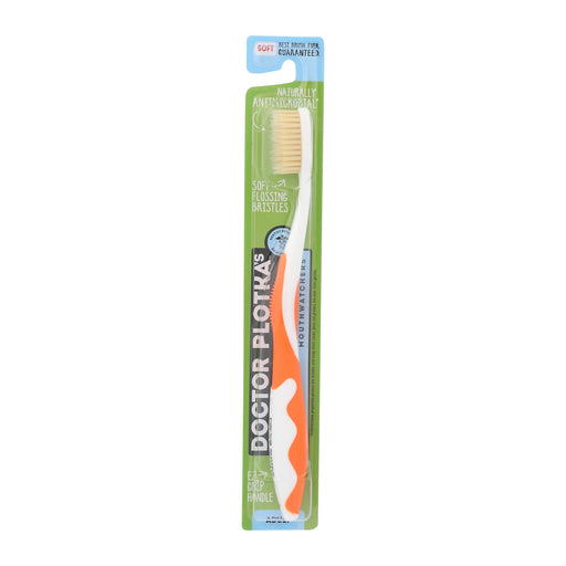 Mouth Watchers  Adult Orange Toothbrush - Cozy Farm 