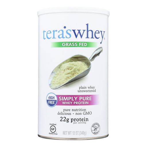 Tera's Whey Protein (12 Oz) - RBGH Free, Plain and Unsweetened - Cozy Farm 