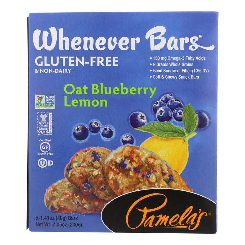 Pamela's Products Oat Whenever Bars Blueberry Lemon - 6 x 1.41 Oz. - Cozy Farm 