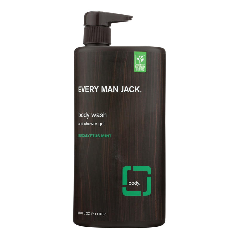 Every Man Jack Eucalyptus Mint Body Wash (33.8 Fl Oz.) - Cozy Farm 