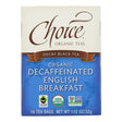Choice Organic Decaffeinated English Breakfast Black Tea (Pack of 6 - 16 Tea Bags) - Cozy Farm 