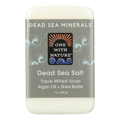 One With Nature Dead Sea Mineral Salt Soap Bar - 7 Oz. - Cozy Farm 