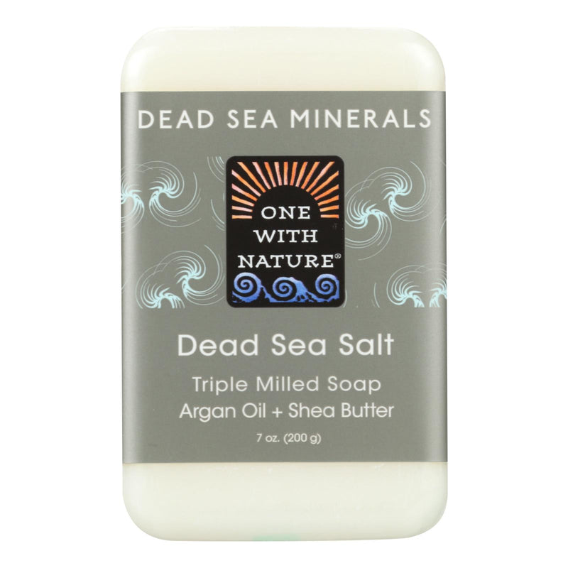 One With Nature Dead Sea Mineral Salt Soap Bar - 7 Oz. - Cozy Farm 
