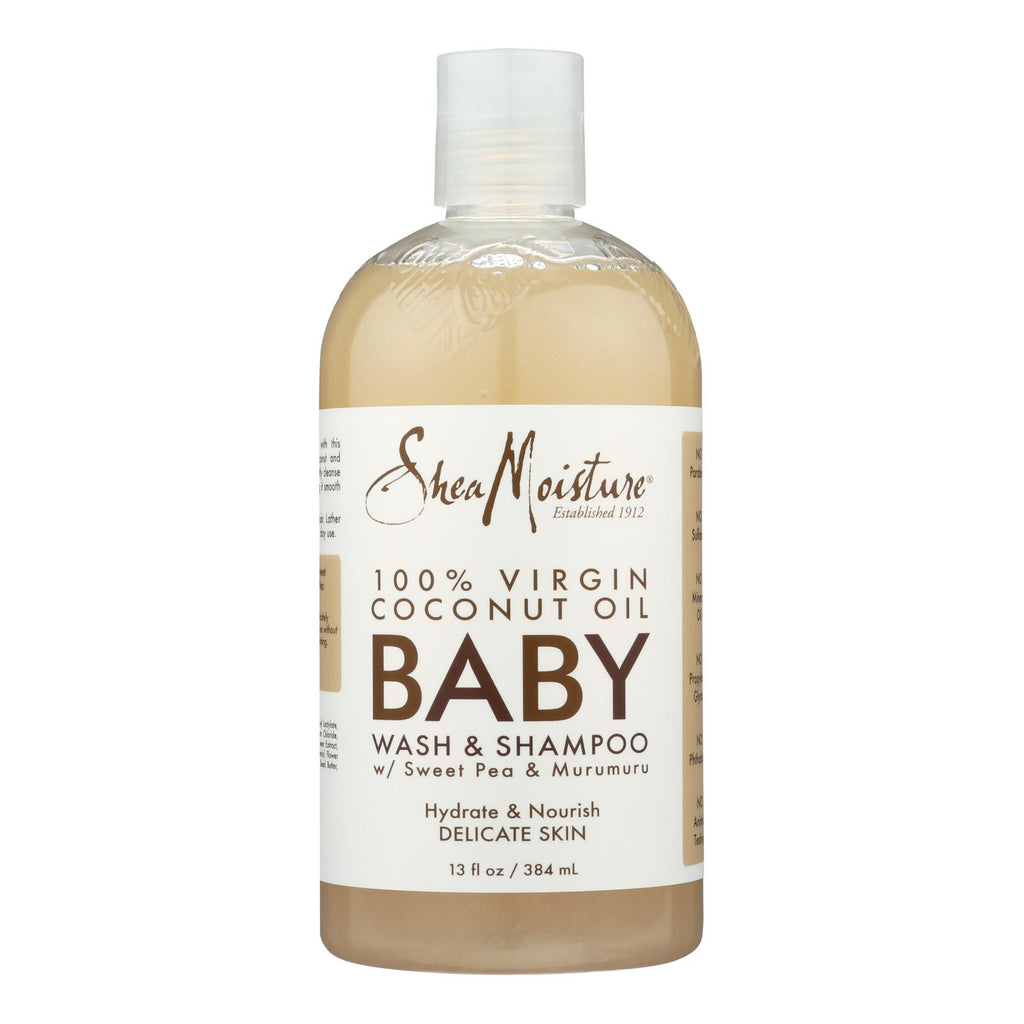 Shea Moisture Baby Wash and Shampoo Murumu Coconut (Pack of 13 Fl oz.) - Cozy Farm 