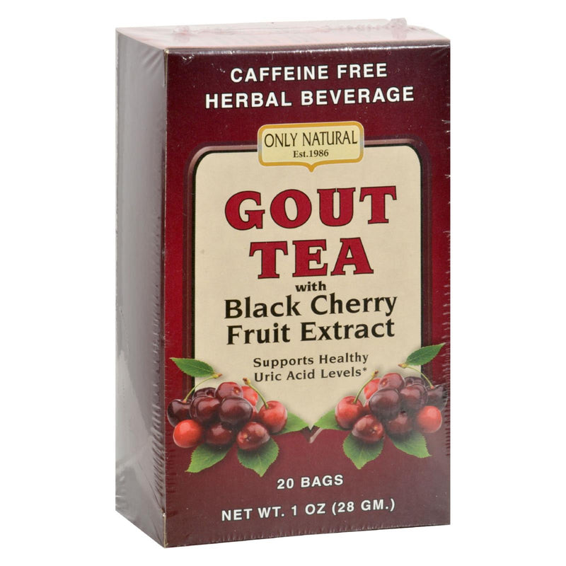 Only Natural Gout Tea (Pack of 20) - Black Cherry Fruit Extract - Cozy Farm 