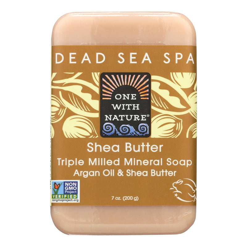 One With Nature Dead Sea Detoxifying Mineral Shea Butter Soap - 7 Oz - Cozy Farm 
