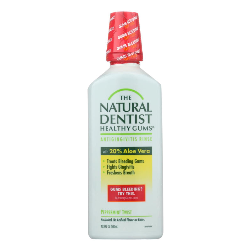 Natural Dentist Healthy Gums Peppermint Twist Antigingivitis Mouthwash - 16.9 fl oz - Cozy Farm 